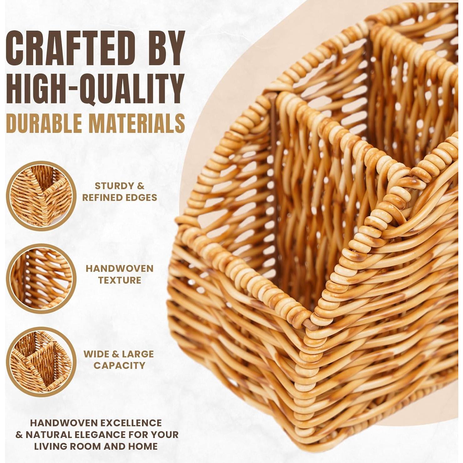 Organizador de Control Remoto Cantalop 5 Compartimentos Natural