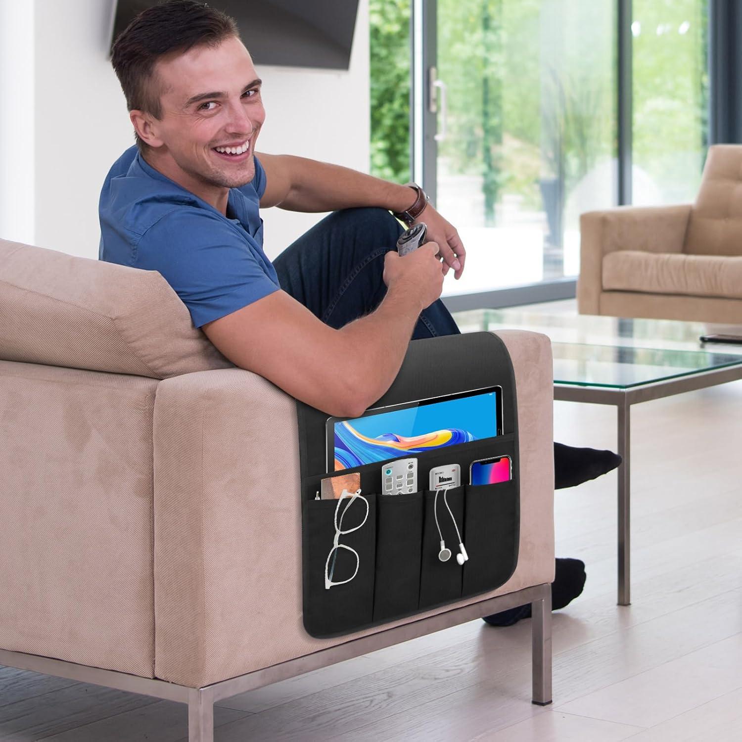 Organizador Antideslizante para Sofá WETRBWEH Negro 88.9x31.5 cm