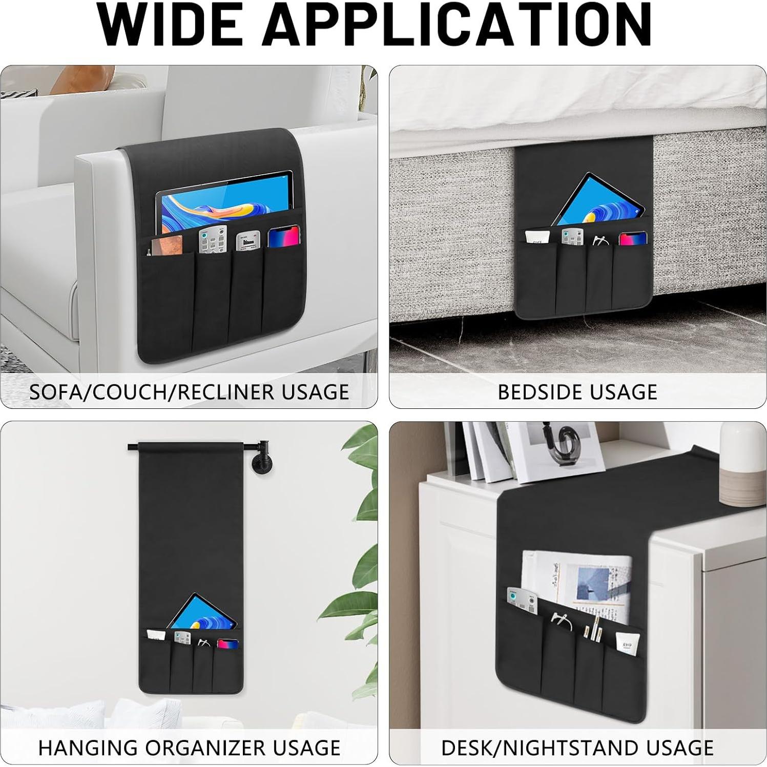 Organizador Antideslizante para Sofá WETRBWEH Negro 88.9x31.5 cm