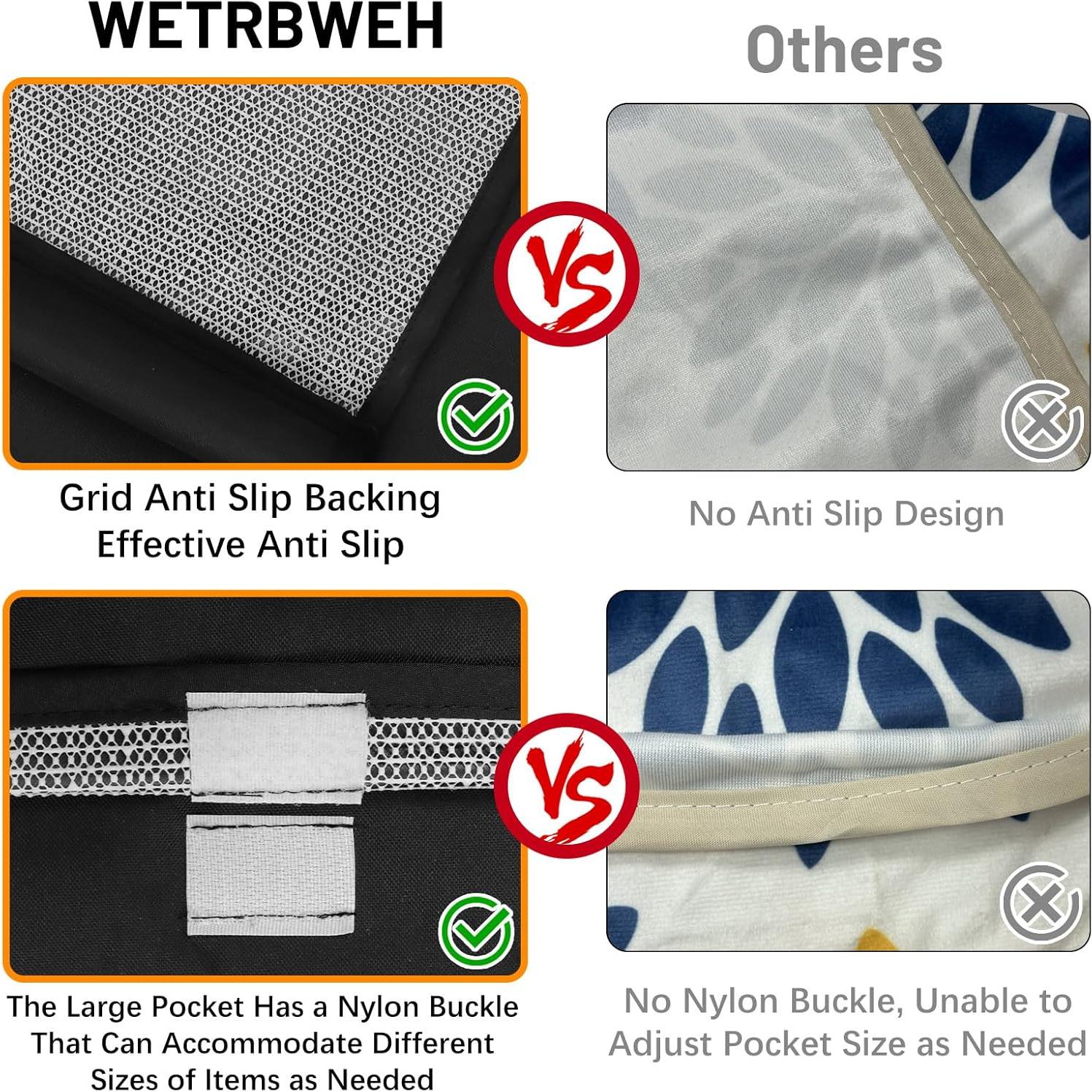 Organizador Antideslizante para Sofá WETRBWEH Negro 88.9x31.5 cm