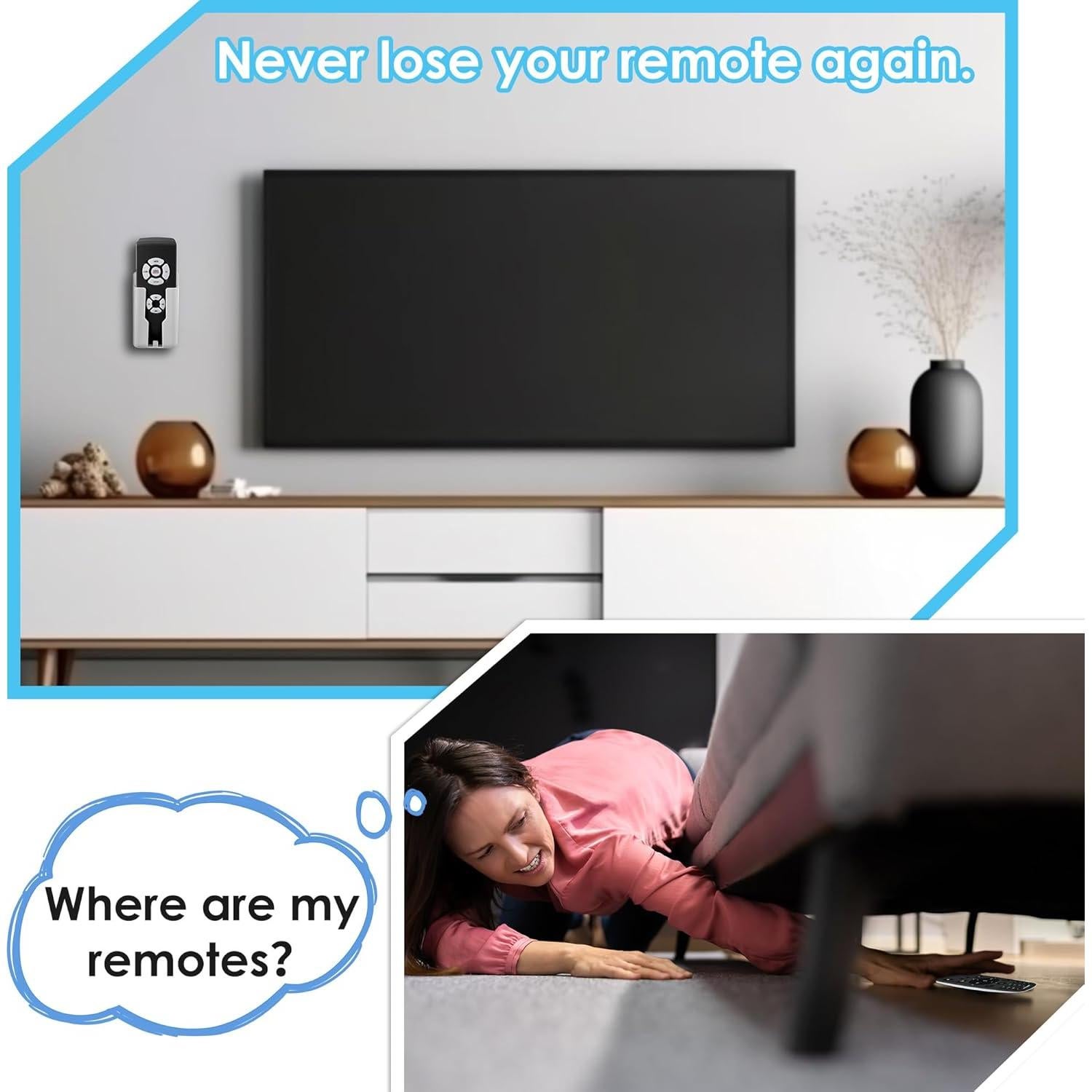 Soporte de Pared para Control Remoto Saillong 2 Pack Blanco