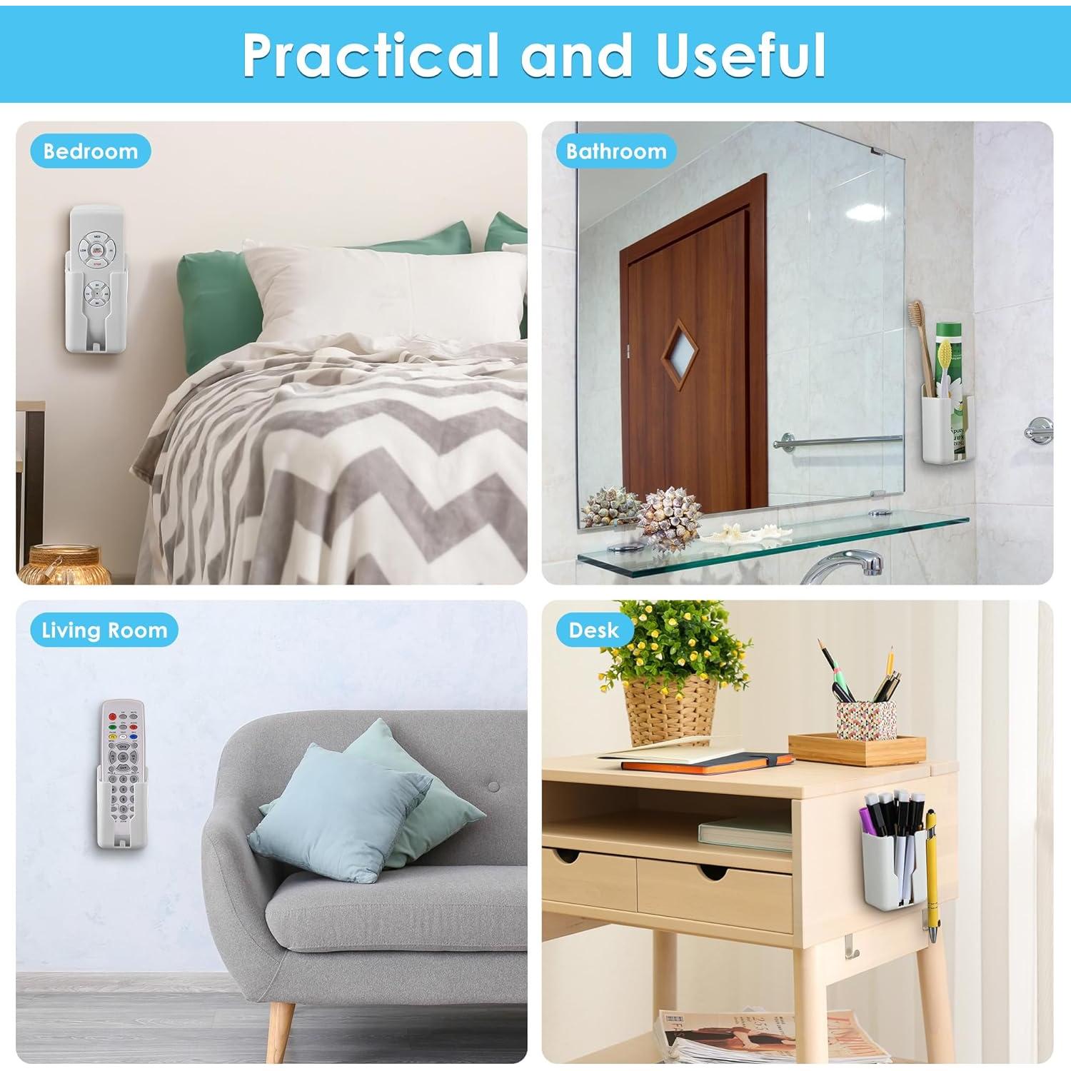 Soporte de Pared para Control Remoto Saillong 2 Pack Blanco