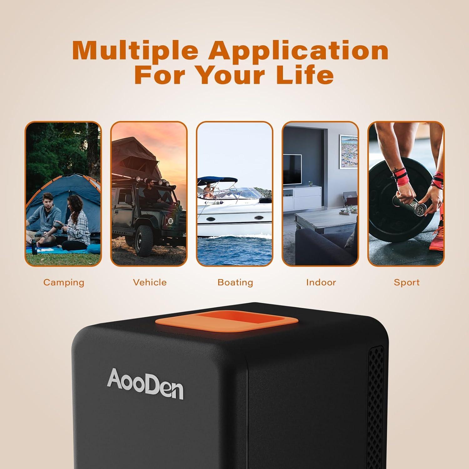 Mini nevera eléctrica AooDen AO-4L-BK 4L para coche y hogar