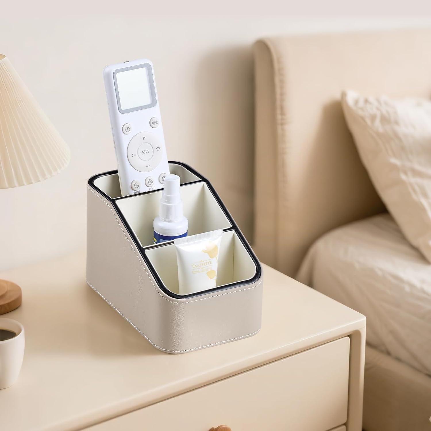 Organizador de Escritorio Beige NICLNGSH para Control Remoto