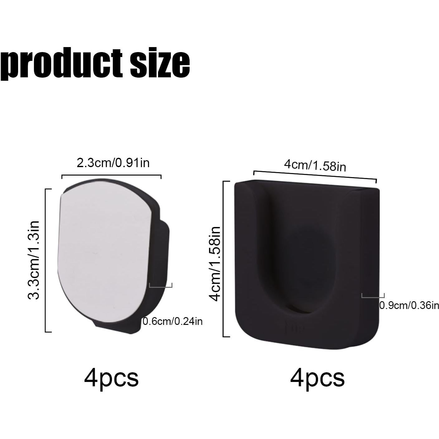 Soportes Magnéticos para Control Remoto Gosknor - 4 Piezas