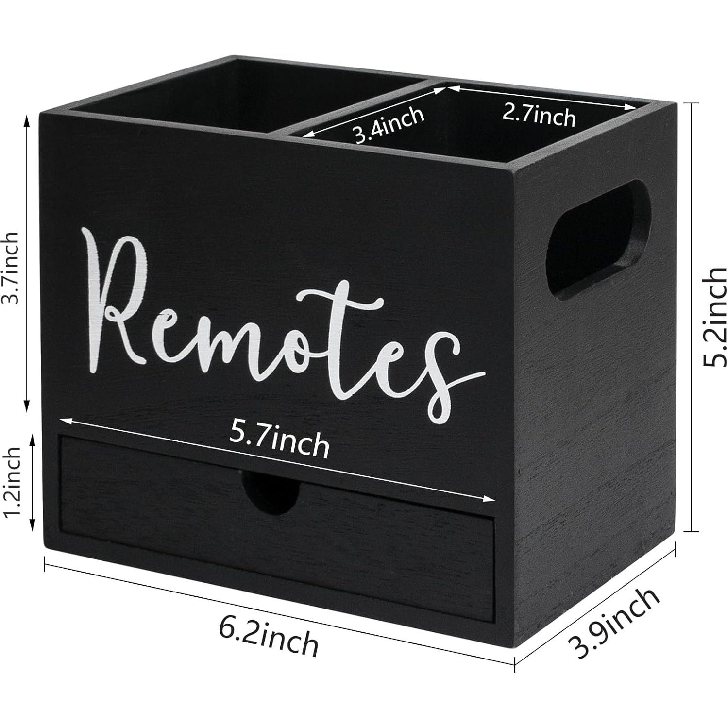 Soporte Organizador de Control Remoto de Madera NNANXING Negro