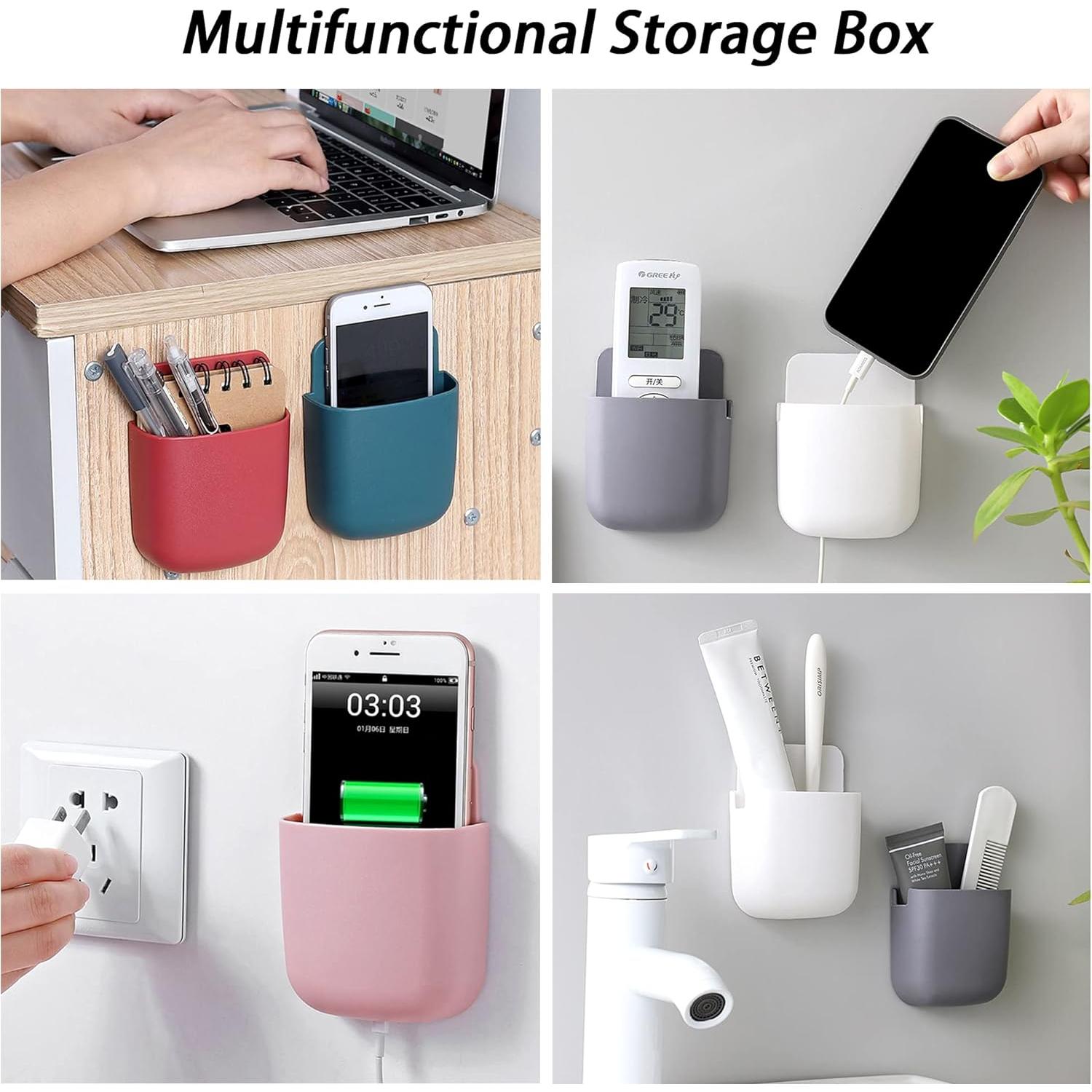 Soporte de Pared para Control Remoto MYUBWTF Blanco 11.5x9.5cm