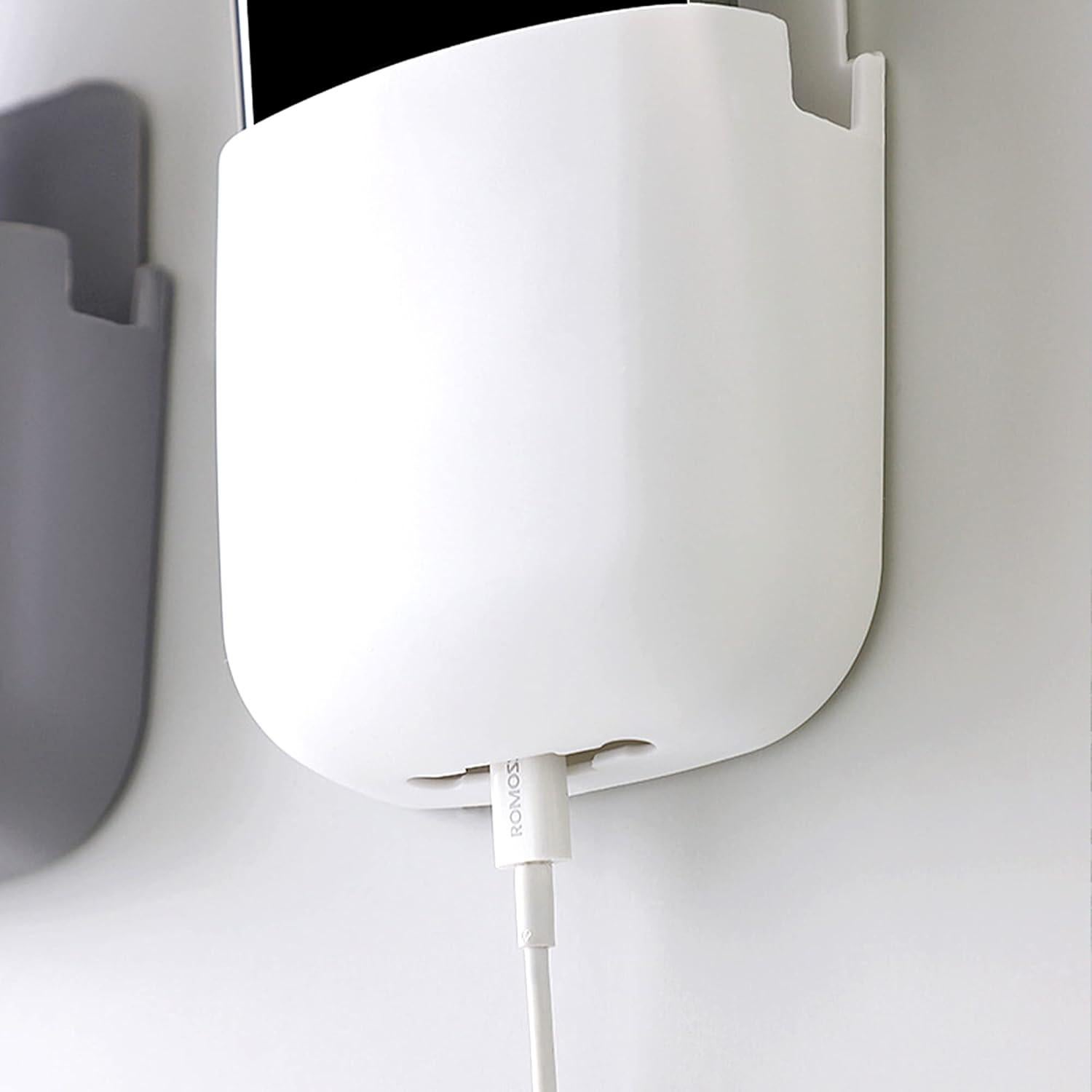 Soporte de Pared para Control Remoto MYUBWTF Blanco 11.5x9.5cm