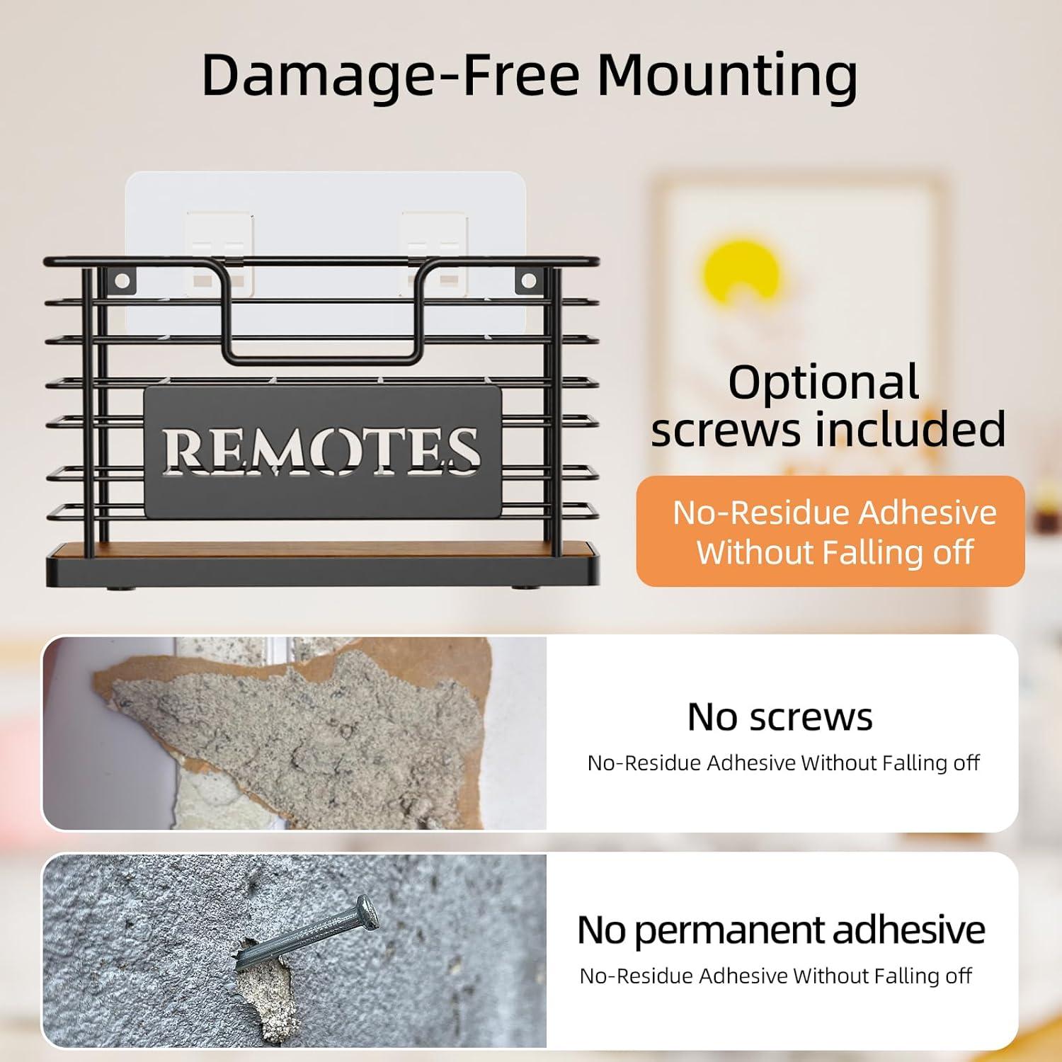 Soporte para Control Remoto GIGIFTREE 5 Ranuras Negro