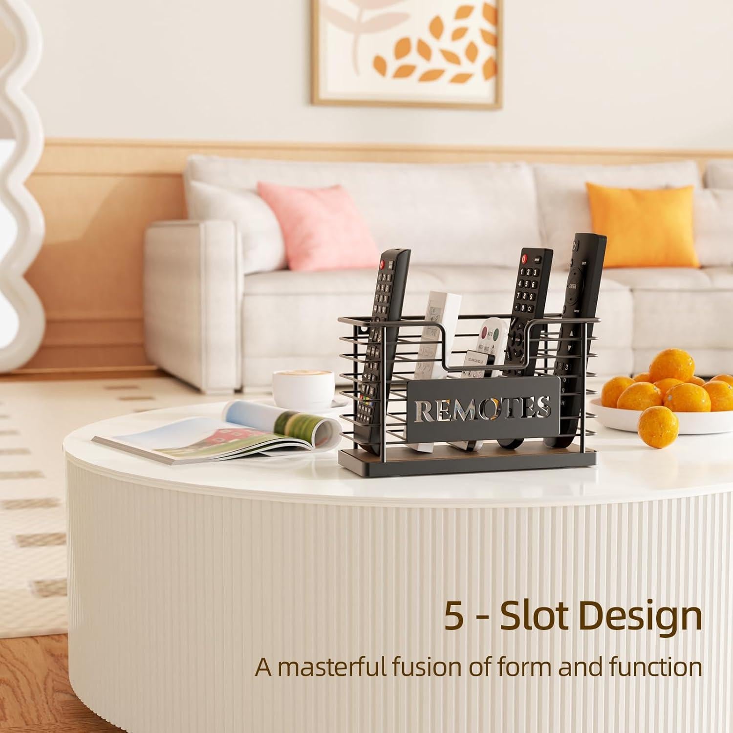 Soporte para Control Remoto GIGIFTREE 5 Ranuras Negro