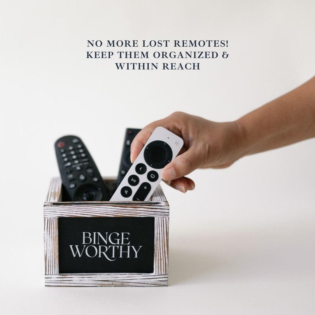 Soporte para Control Remoto de Madera Rústica Ford & Row