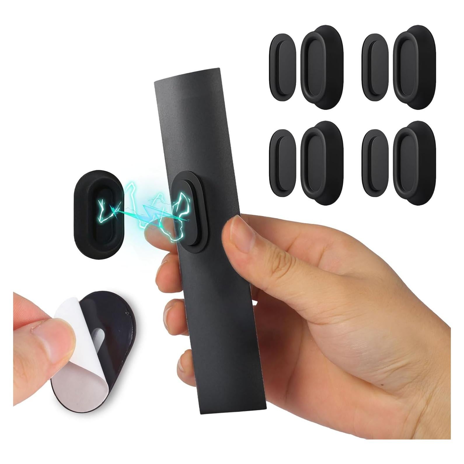 Soporte de Control Remoto Magnético Cfyouend, Paquete de 4, Negro