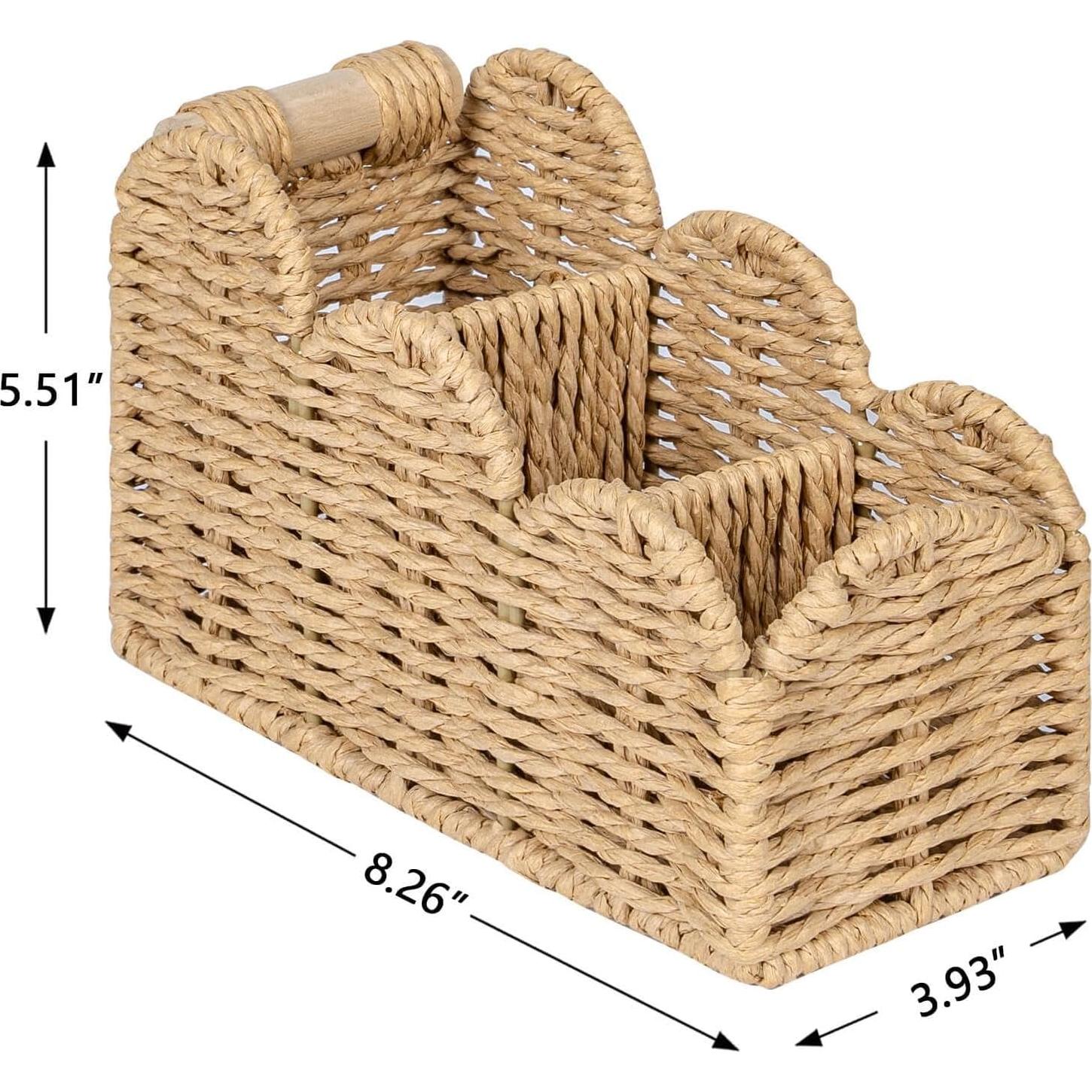 CuboLand Organizador de Escritorio Beige con Borde 21x10x14cm