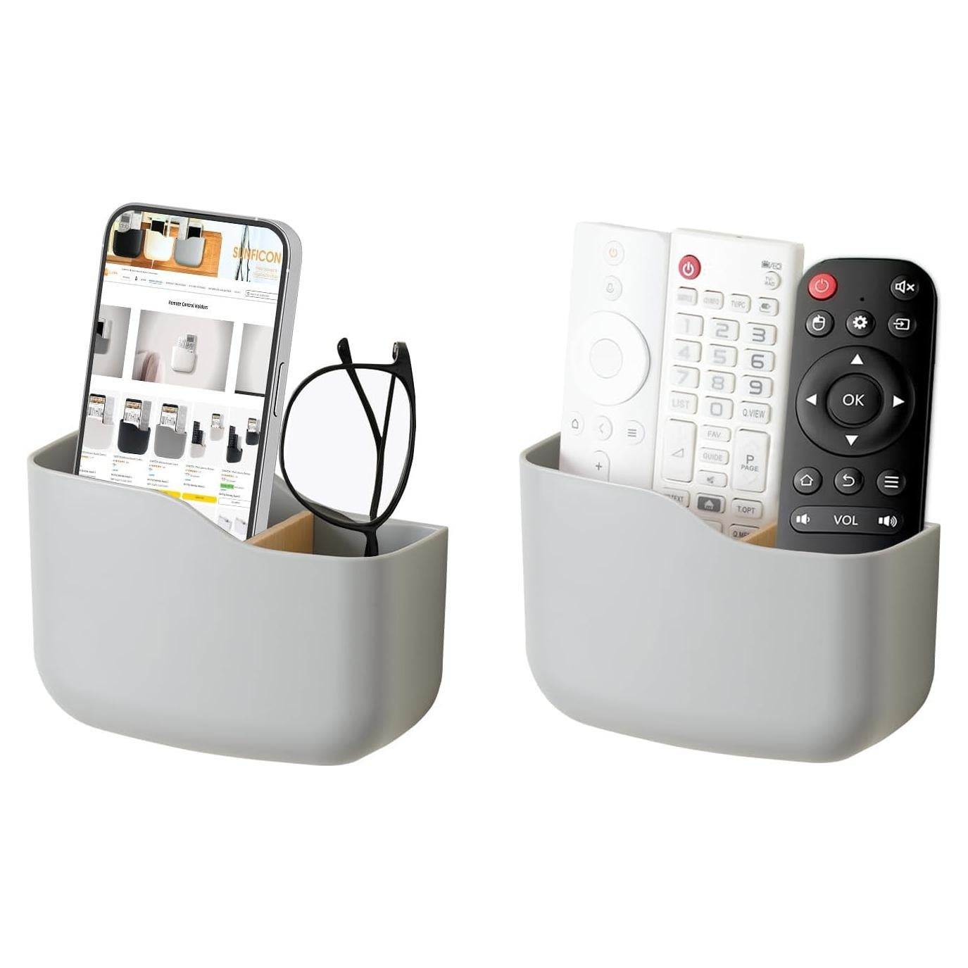 Soporte de Control Remoto SUNFICON Montaje en Pared Gris - 2 Unidades