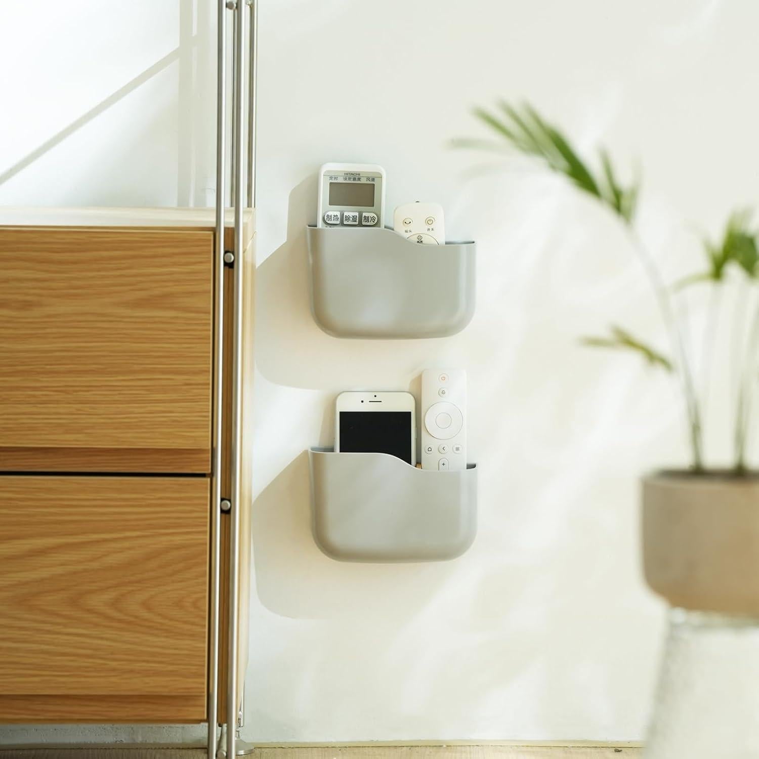 Soporte de Control Remoto SUNFICON Montaje en Pared Gris - 2 Unidades