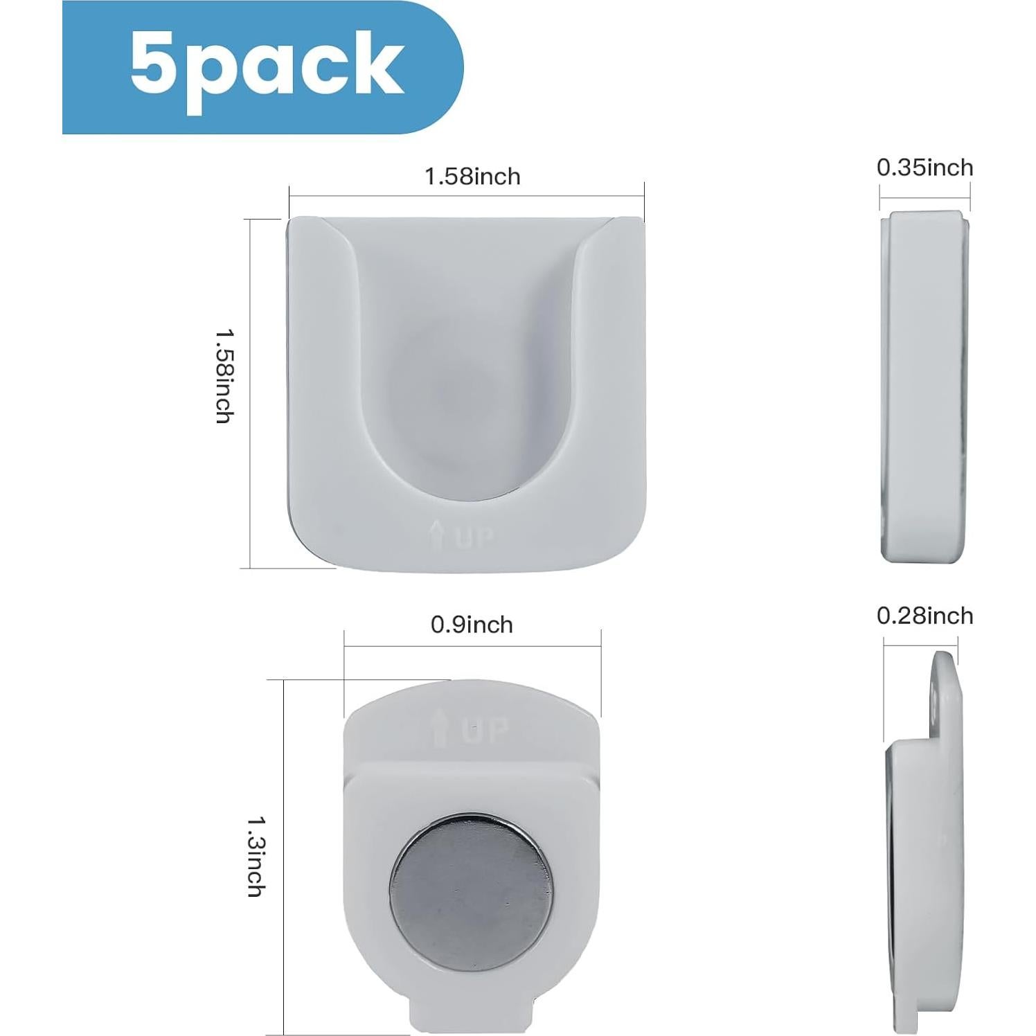 Soporte Magnético para Control Remoto MAWFOZIN - 5 Ganchos