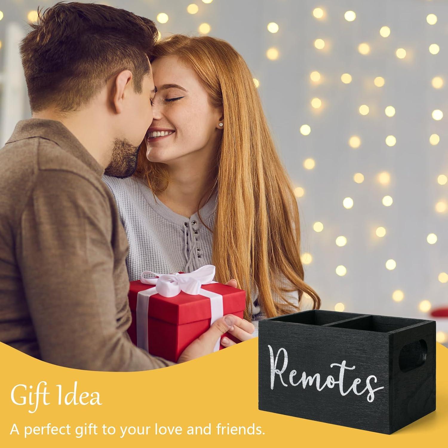 Soporte Organizador de Control Remoto SIBRANT 2 Compartimentos Negro