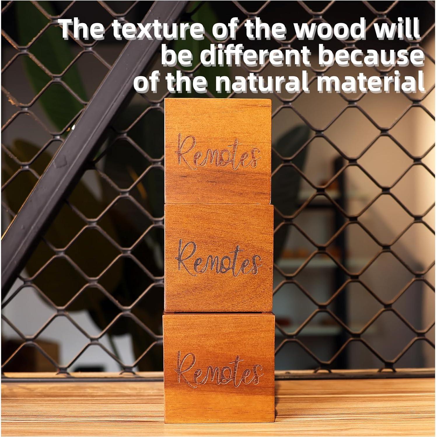 Soporte para Control Remoto NOOETAH de Madera 8.89 cm Marrón