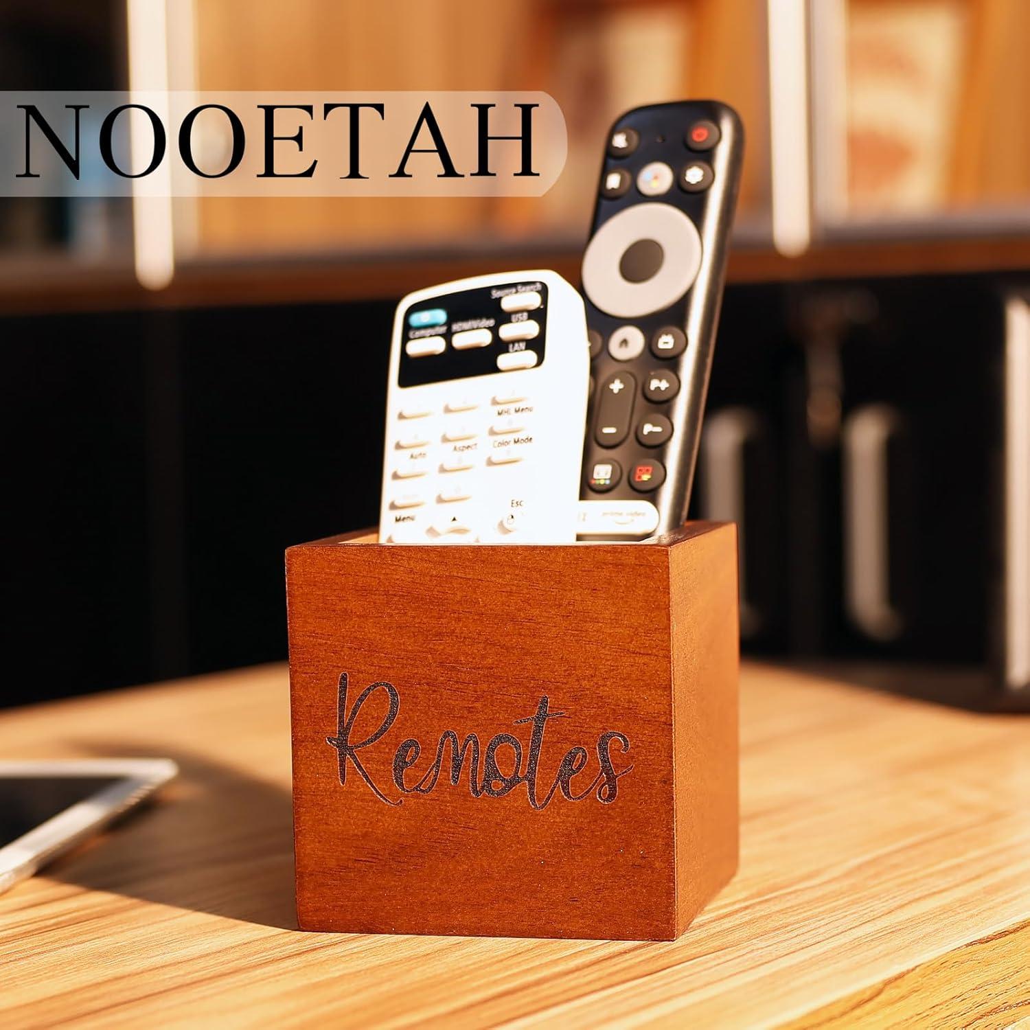Soporte para Control Remoto NOOETAH de Madera 8.89 cm Marrón