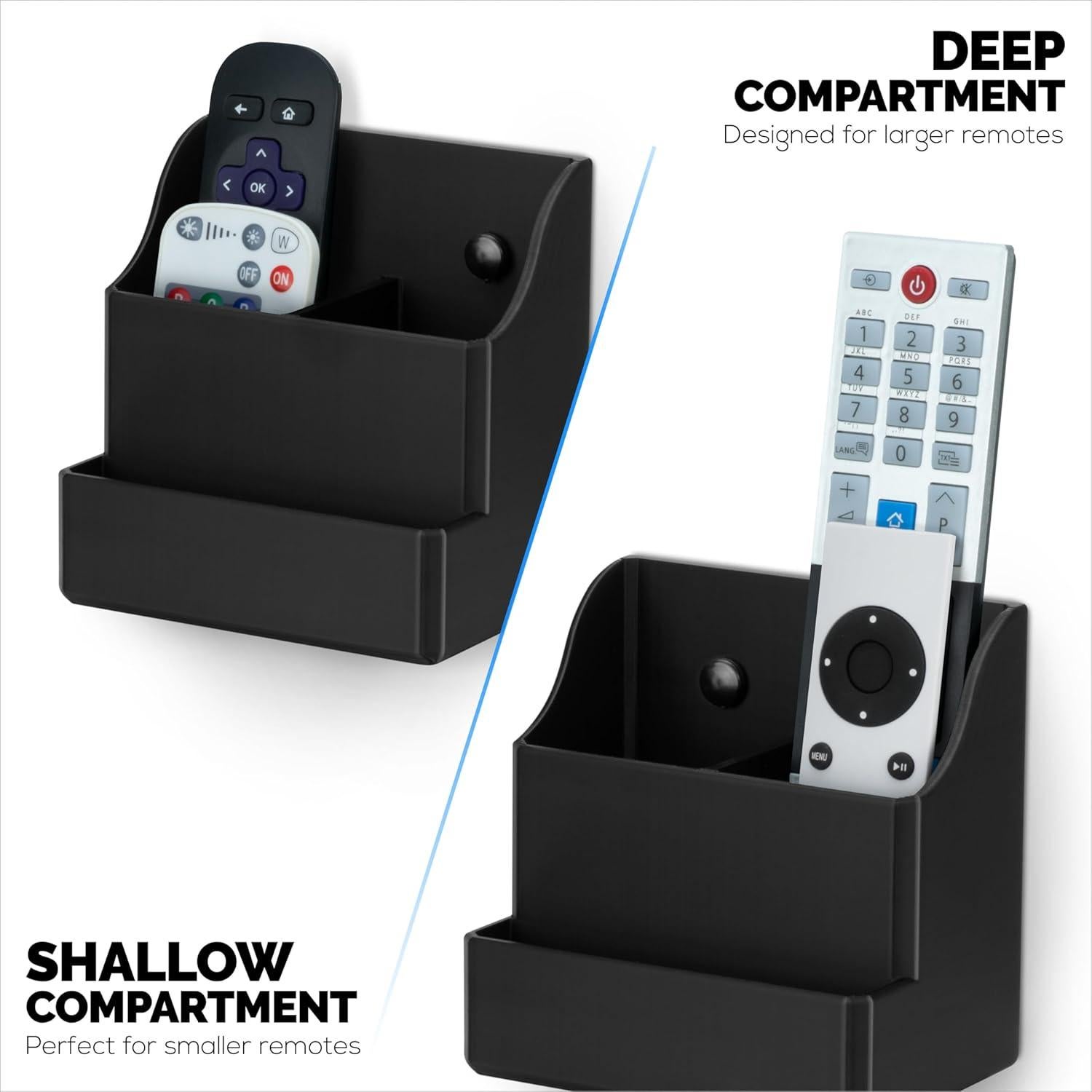 Soporte de Pared BRAINWAVZ para Control Remoto Negro