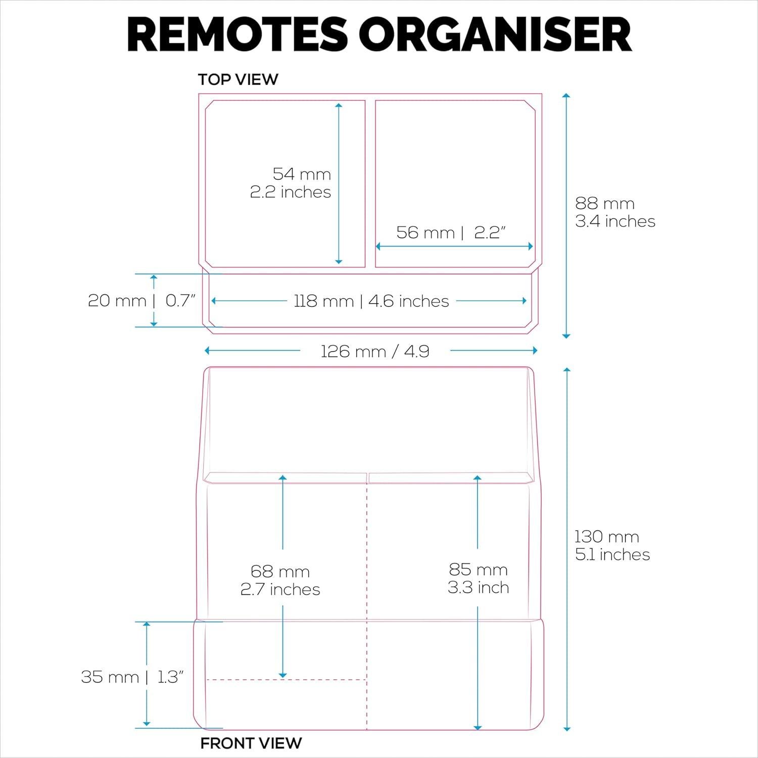 Soporte de Pared BRAINWAVZ para Control Remoto Negro