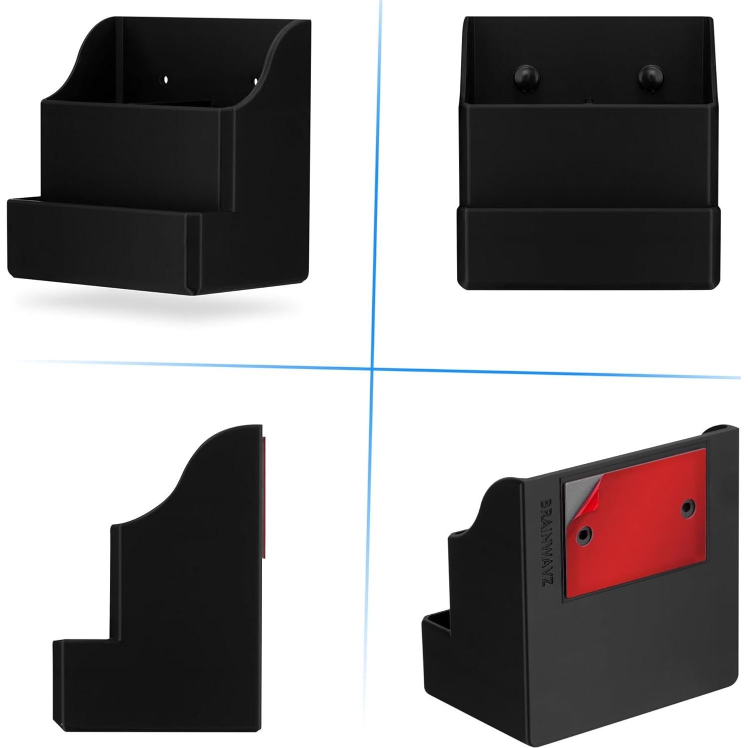 Soporte de Pared BRAINWAVZ para Control Remoto Negro
