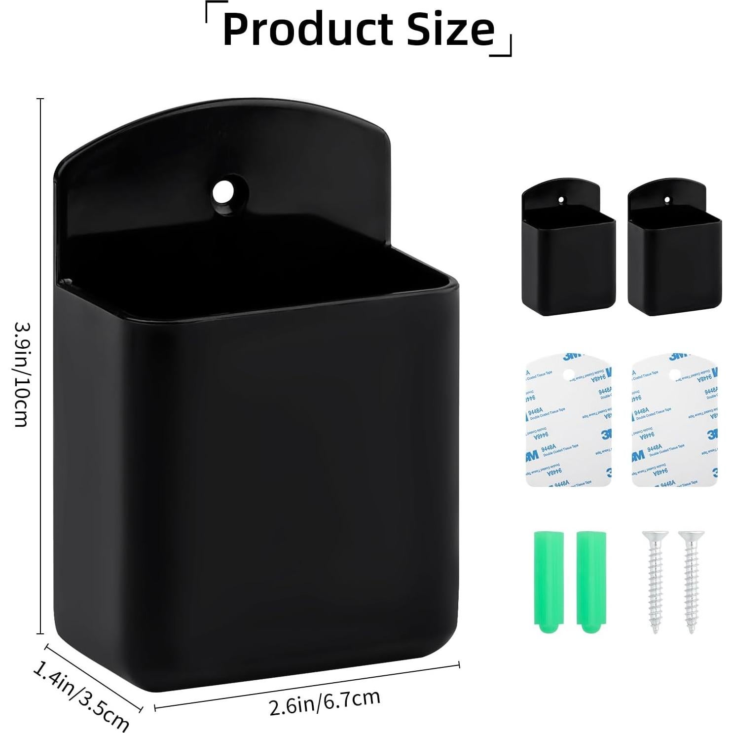 Soporte de Control Remoto de Pared Motroce - 2 Paquetes, Negro