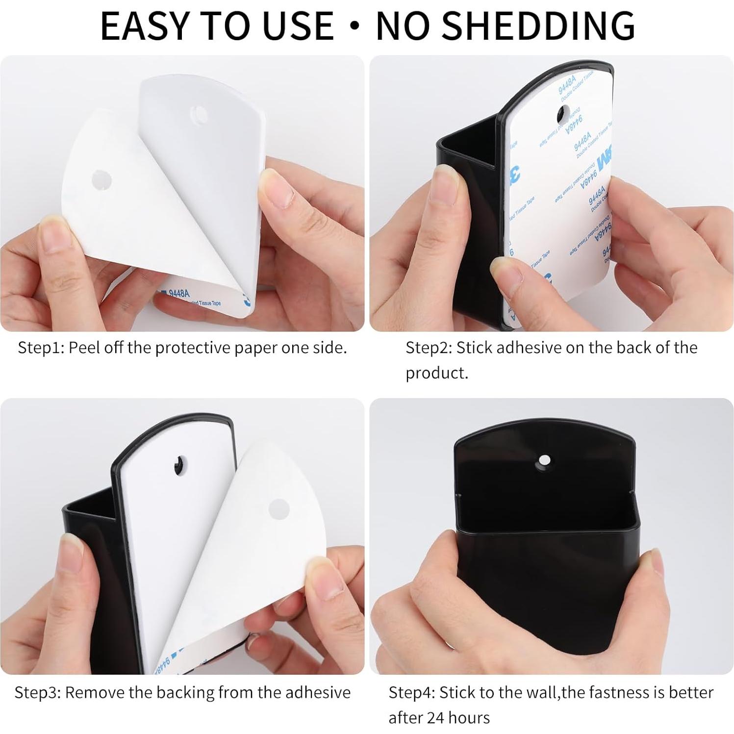 Soporte de Control Remoto de Pared Motroce - 2 Paquetes, Negro