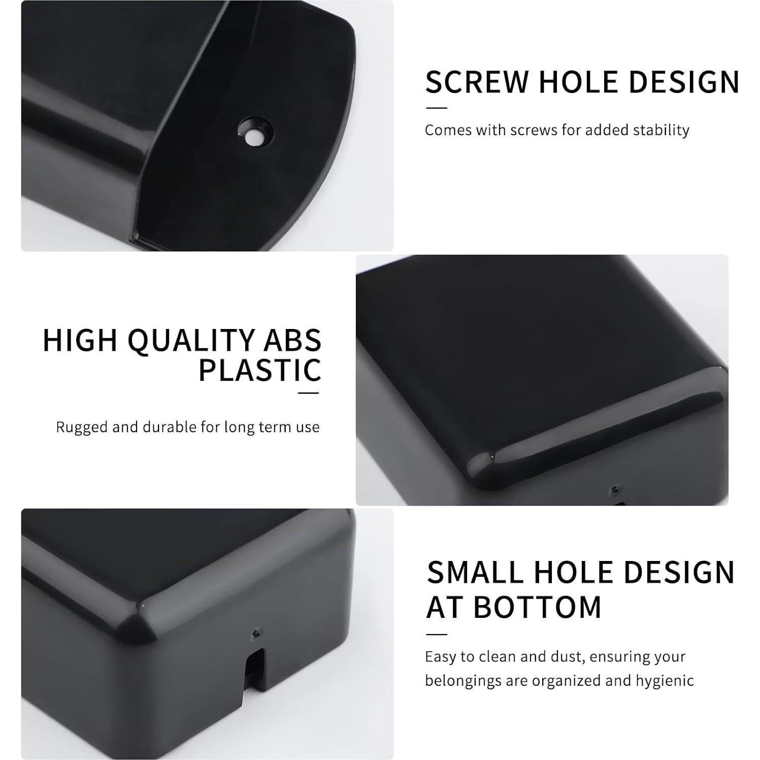 Soporte de Control Remoto de Pared Motroce - 2 Paquetes, Negro