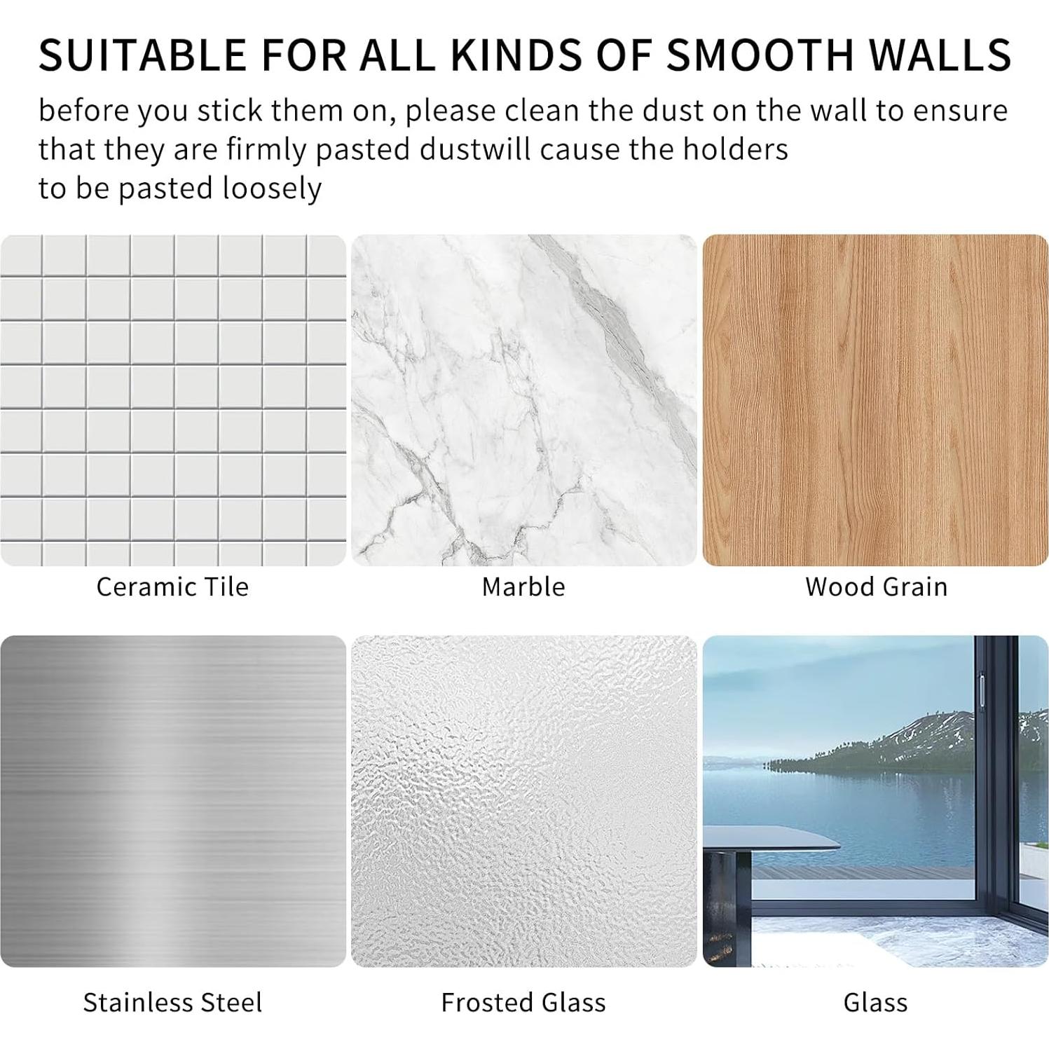 Soporte de Control Remoto de Pared Motroce - 2 Paquetes, Negro