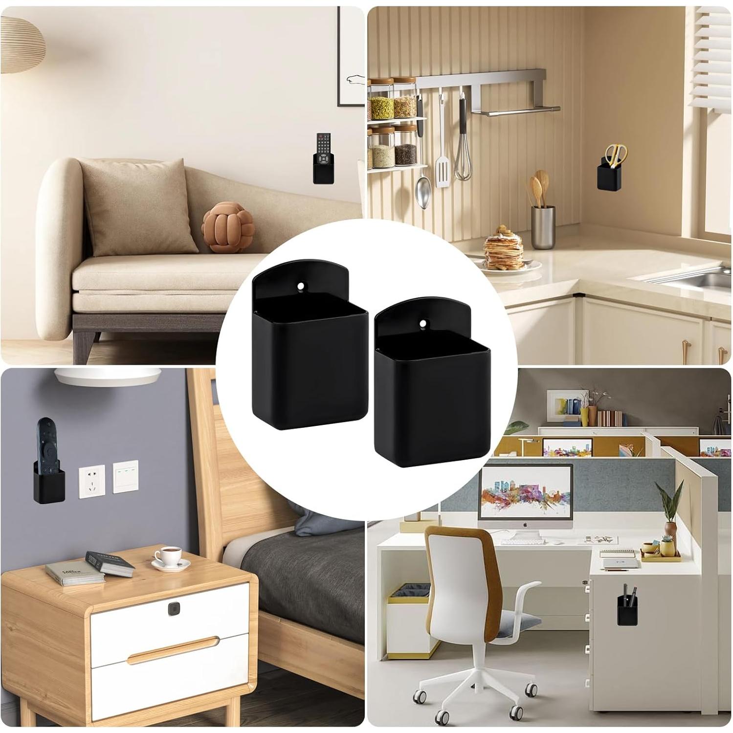 Soporte de Control Remoto de Pared Motroce - 2 Paquetes, Negro