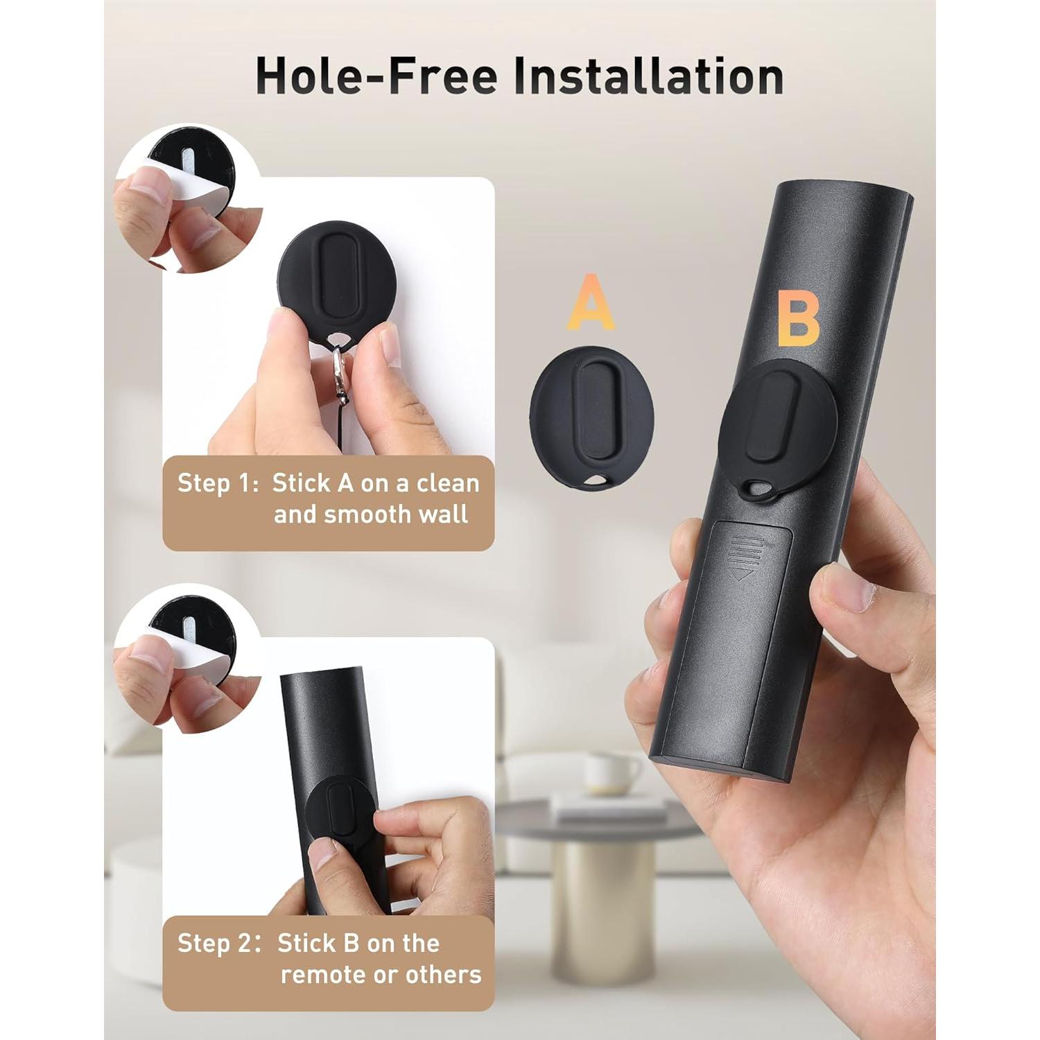 Soporte de Pared Magnético AGPTEK para Control Remoto 2 en 1