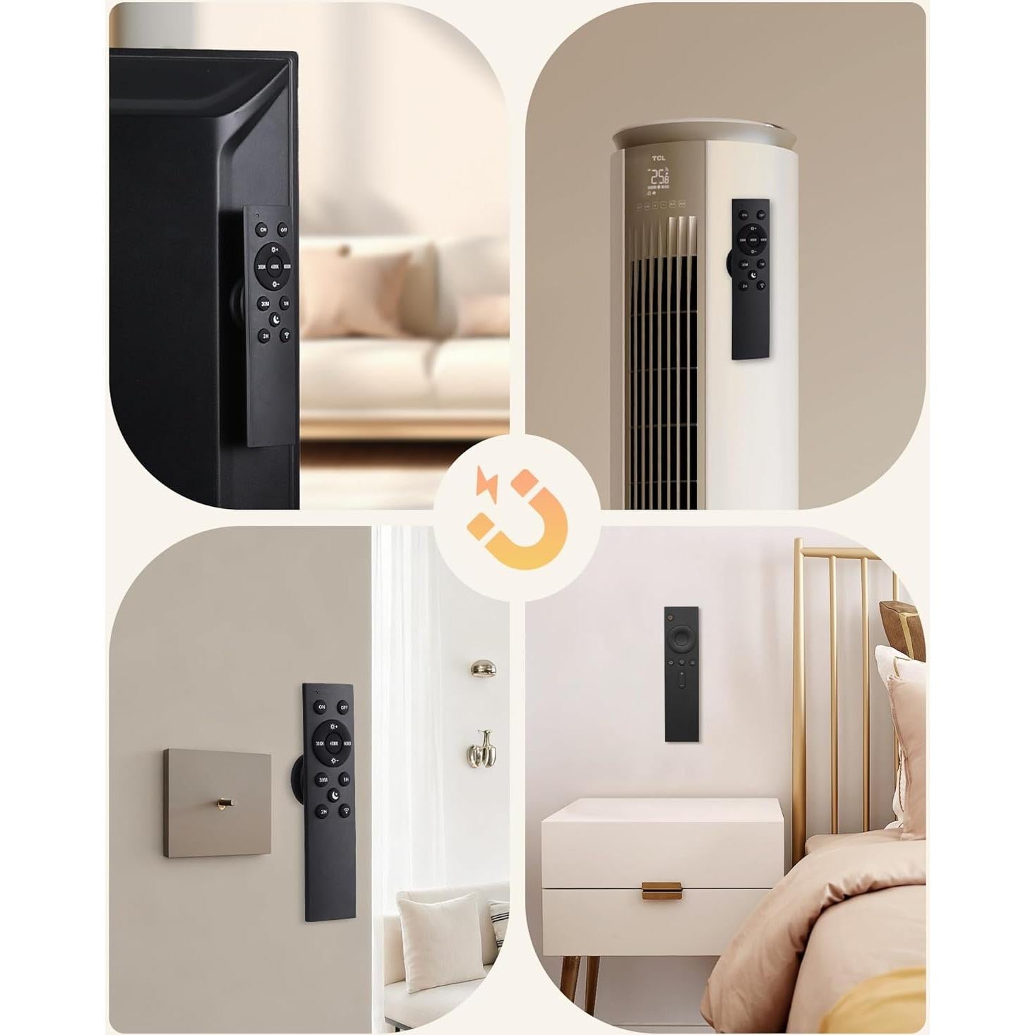 Soporte de Pared Magnético AGPTEK para Control Remoto 2 en 1