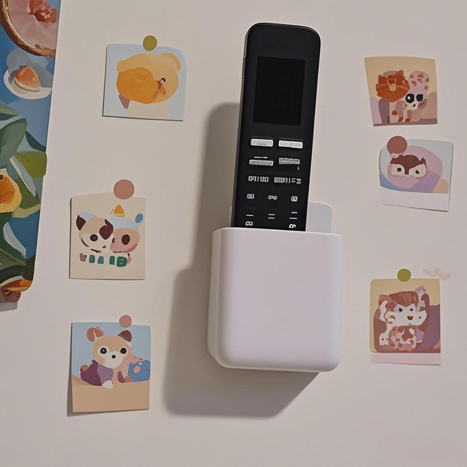 Soporte de Control Remoto de Pared SEHOI 4 Piezas Blanco