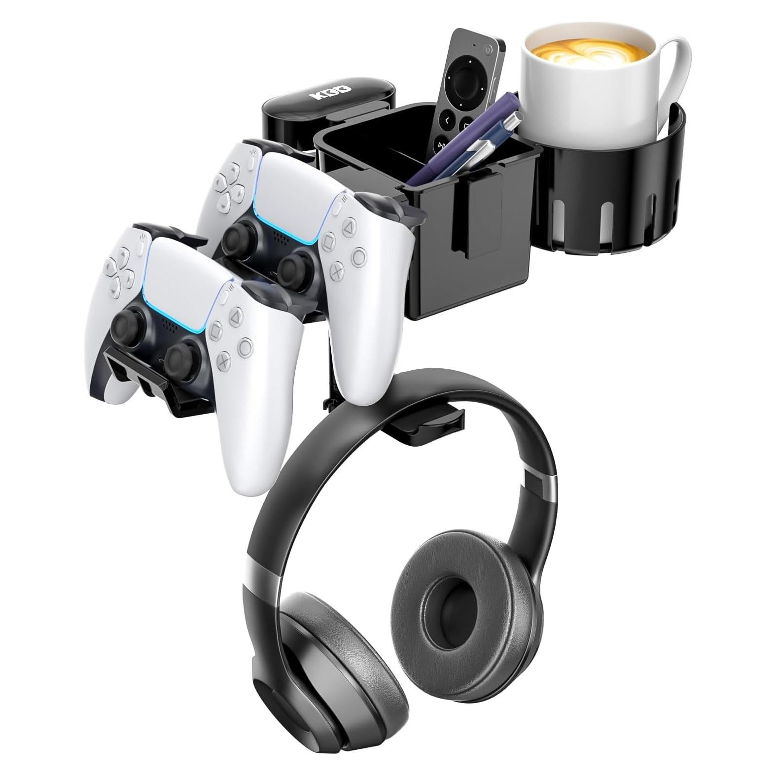 Soporte Organizador de Escritorio KDD 5 en 1 - Negro