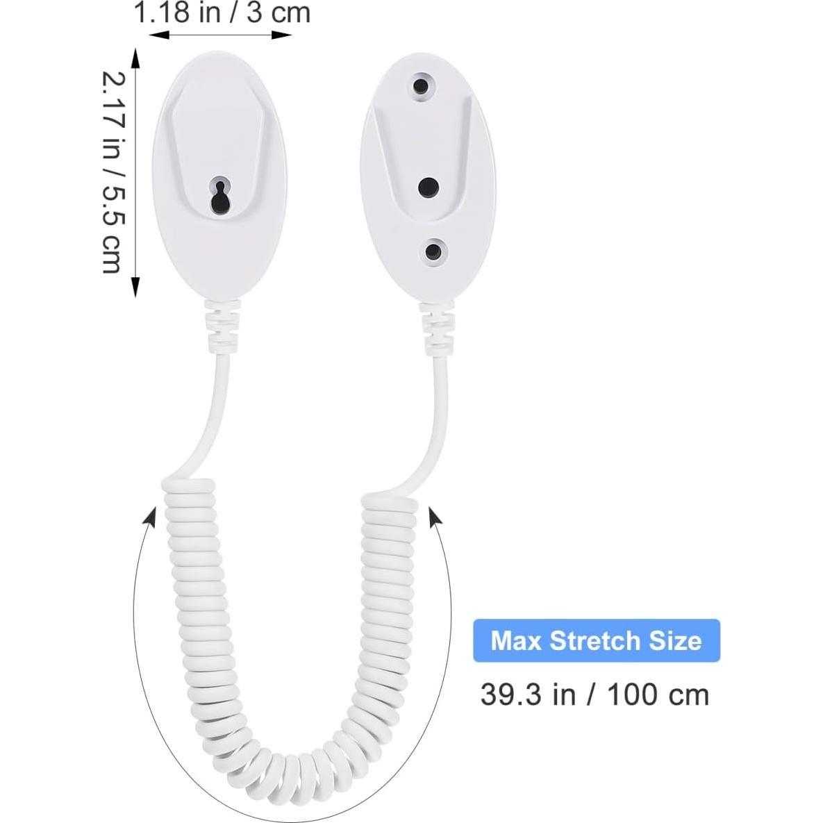 5 Soportes Magnéticos para Control Remoto UKCOCO - Cable Retráctil 150 cm