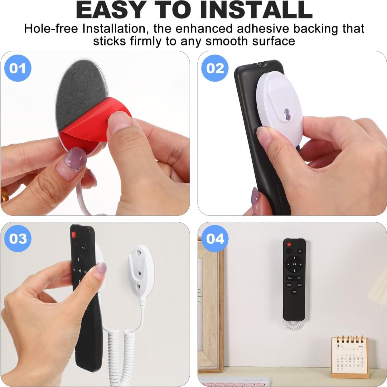 5 Soportes Magnéticos para Control Remoto UKCOCO - Cable Retráctil 150 cm