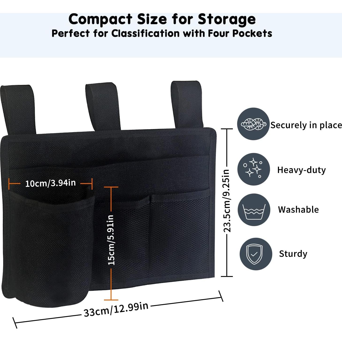 Caddy de Almacenamiento Boczif para Cama Literas - Negro