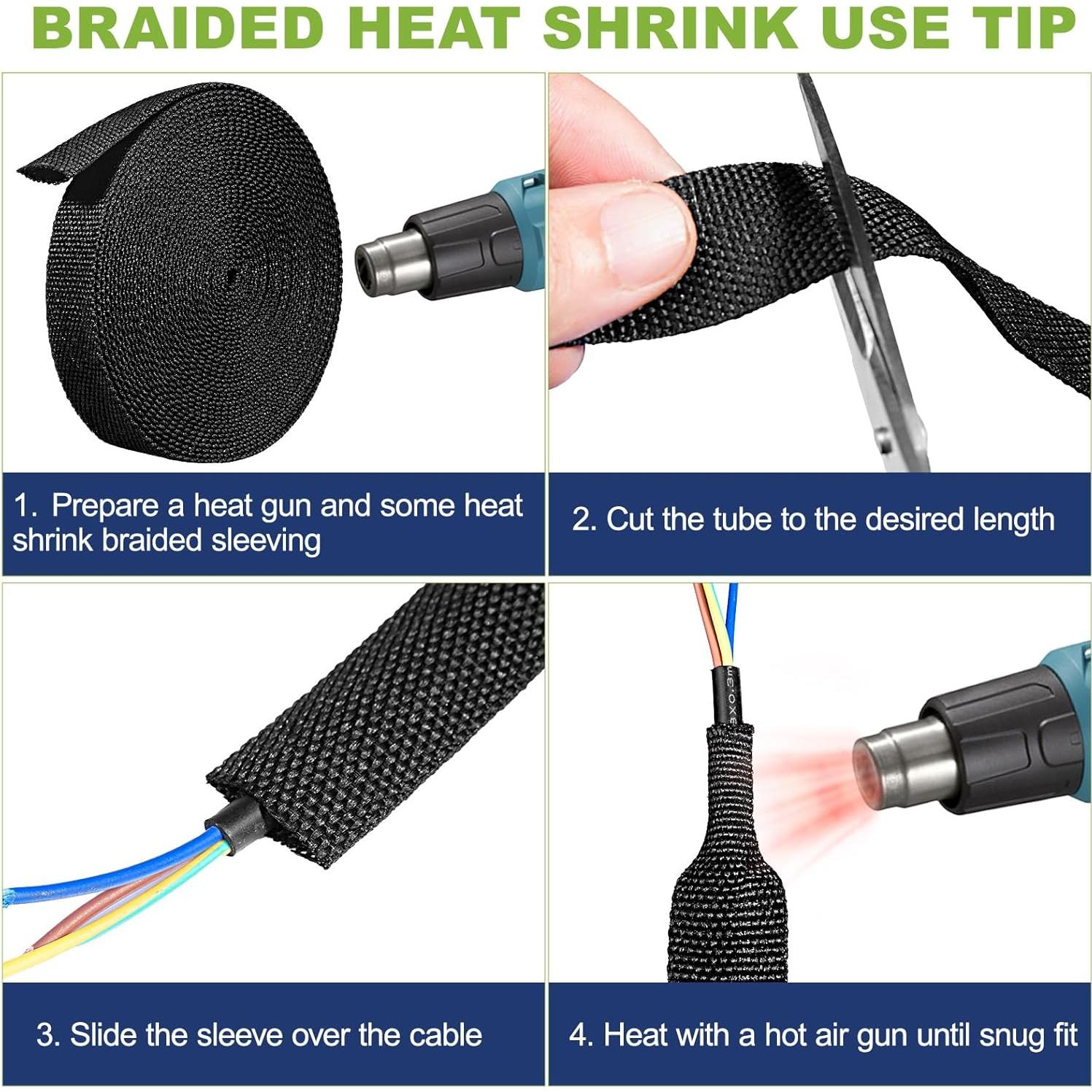 Manga de Cable Trenzada Termocontracción 2:1 Tsmhisd 7.62m