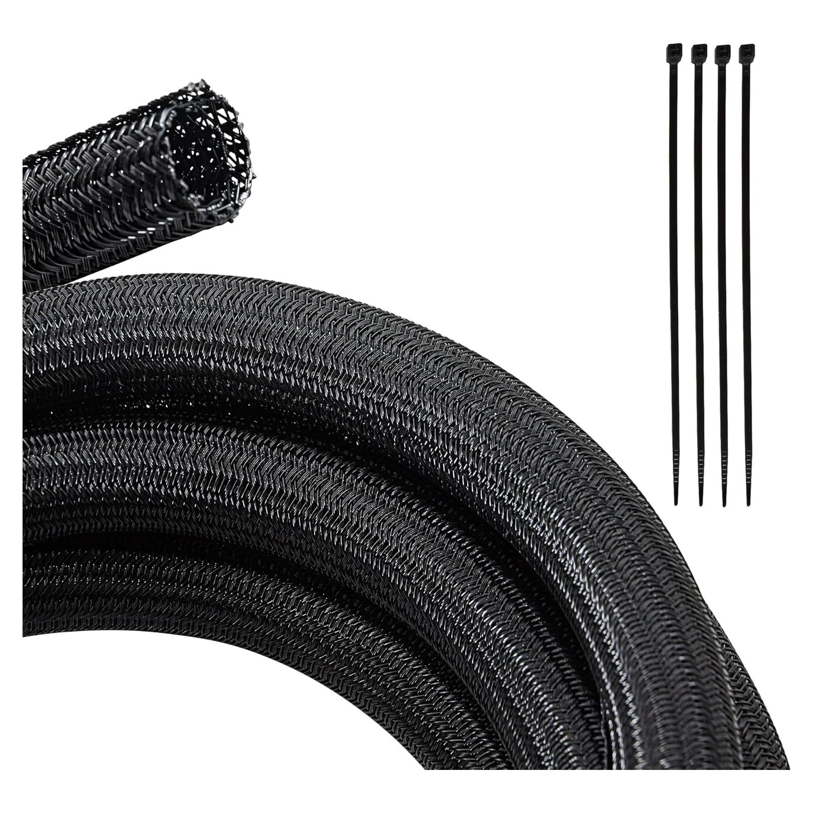 Manga de Cable Trenzada Lobo Rojo 3/4" x 3m Alta Temperatura