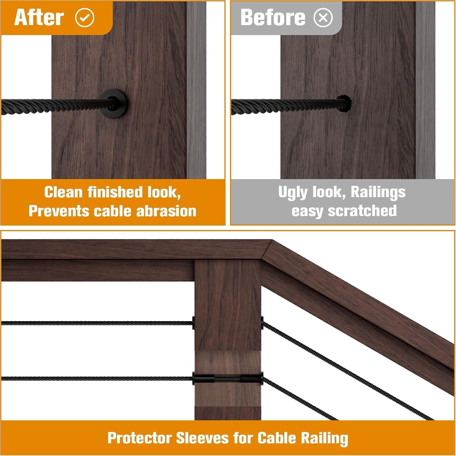 Mangas Protectores de Acero Inoxidable CELYND - 50 Unidades 3.18 mm