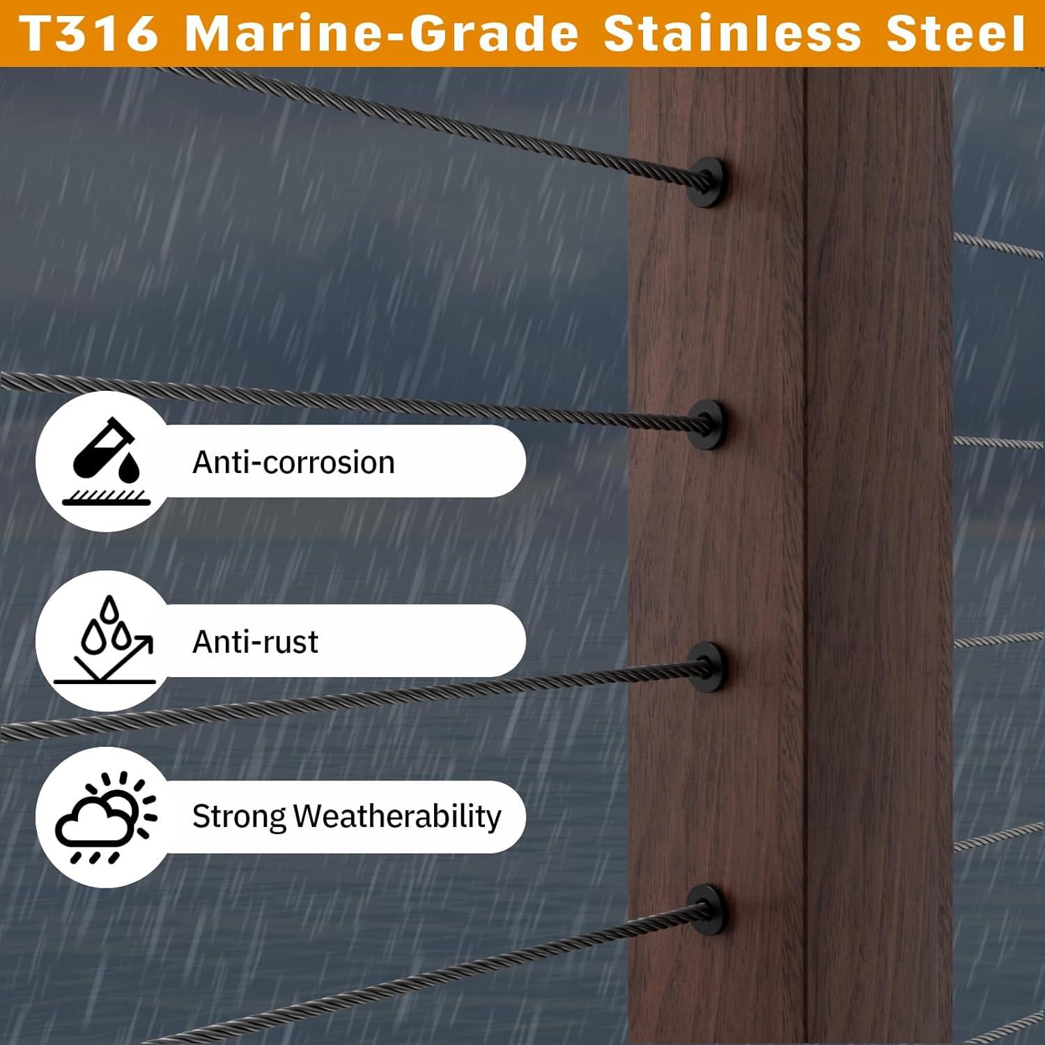 Mangas Protectores de Acero Inoxidable CELYND - 50 Unidades 3.18 mm