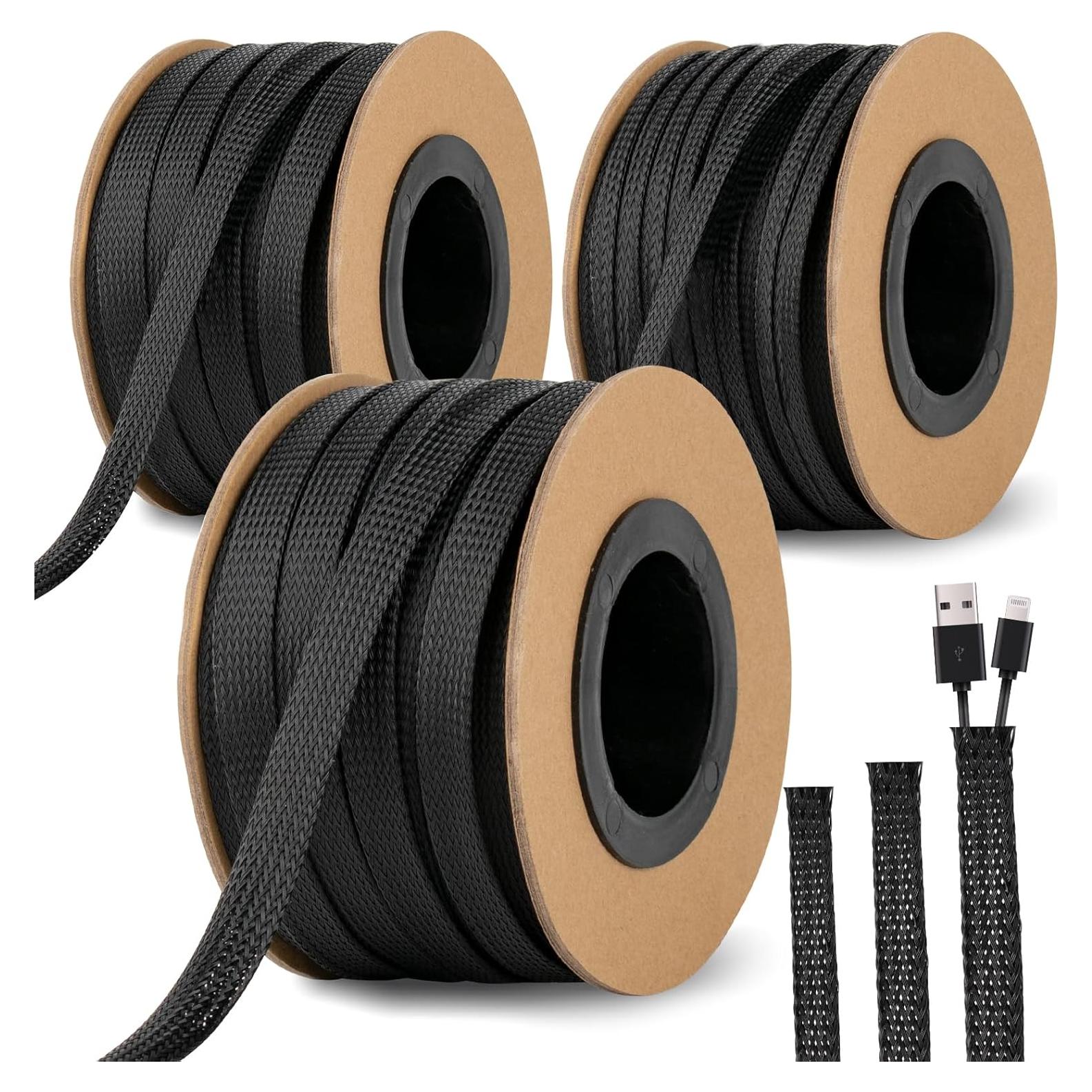 Manguera Trenzada de Alambre PET 300 pies 1/4, 1/2, 3/8 Veerlogix