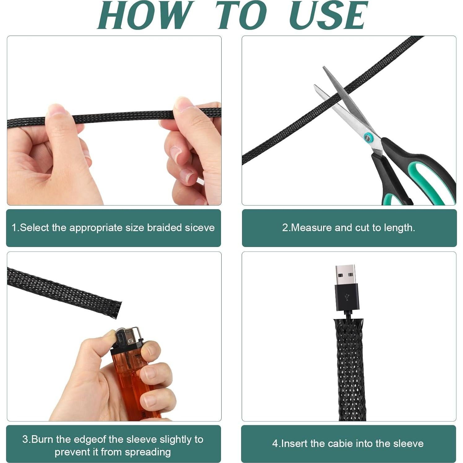 Manguera Trenzada de Alambre PET 300 pies 1/4, 1/2, 3/8 Veerlogix