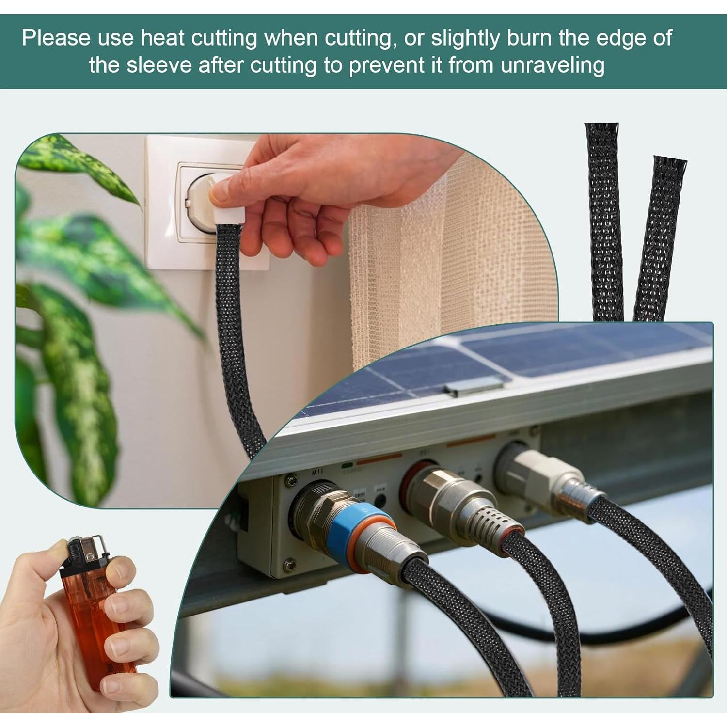 Manguera Trenzada de Alambre PET 300 pies 1/4, 1/2, 3/8 Veerlogix