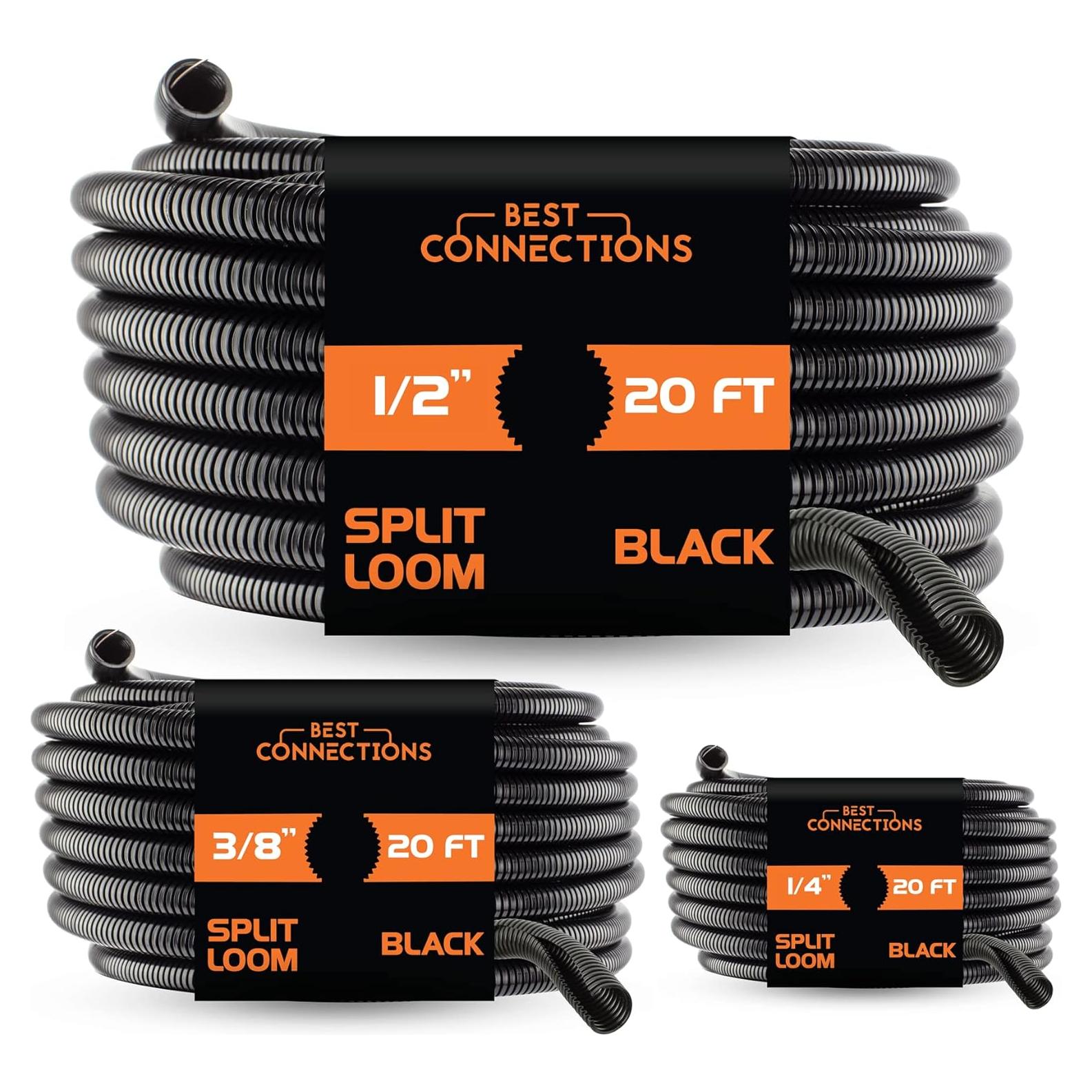 Tubo Convoluto Flex-Guard 3 Piezas 6.1m Negro MEJORES CONEXIONES