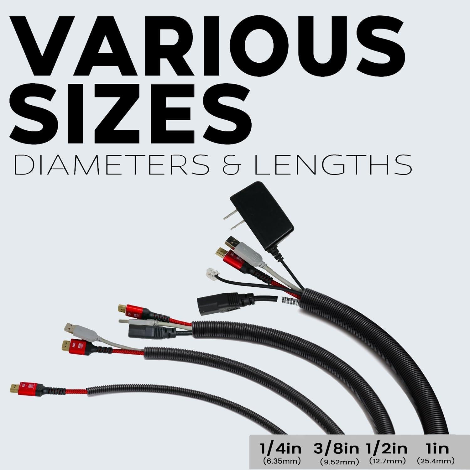 Tubo Convoluto Flex-Guard 3 Piezas 6.1m Negro MEJORES CONEXIONES