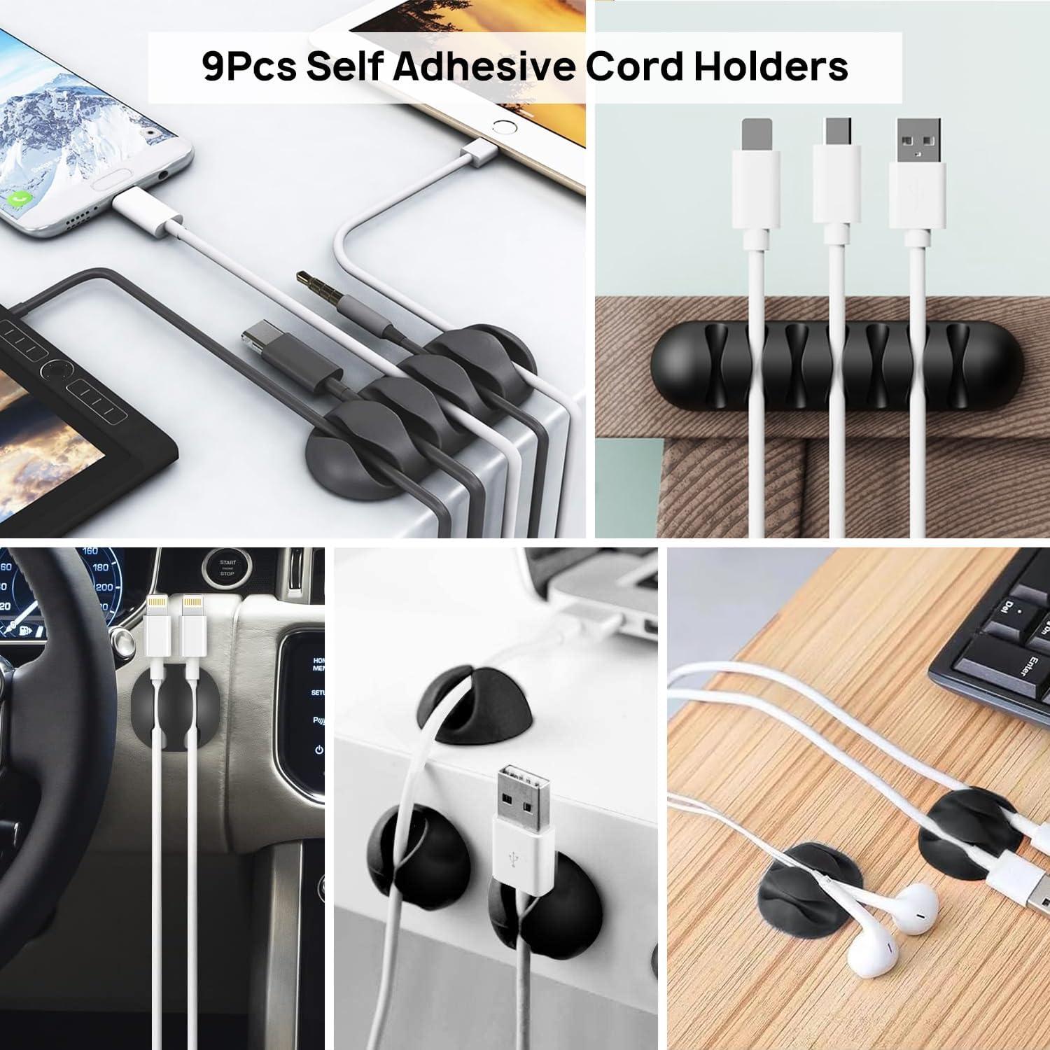 Kit de Gestión de Cables 193 Piezas Ditar - Negro