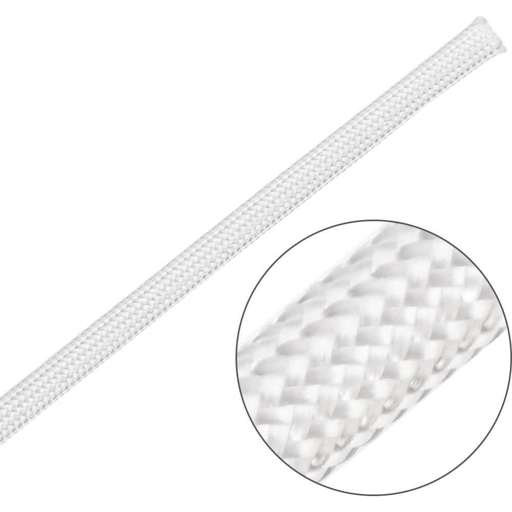 Manga de Fibra de Vidrio Aislante uxcell 5m 3mm Blanca