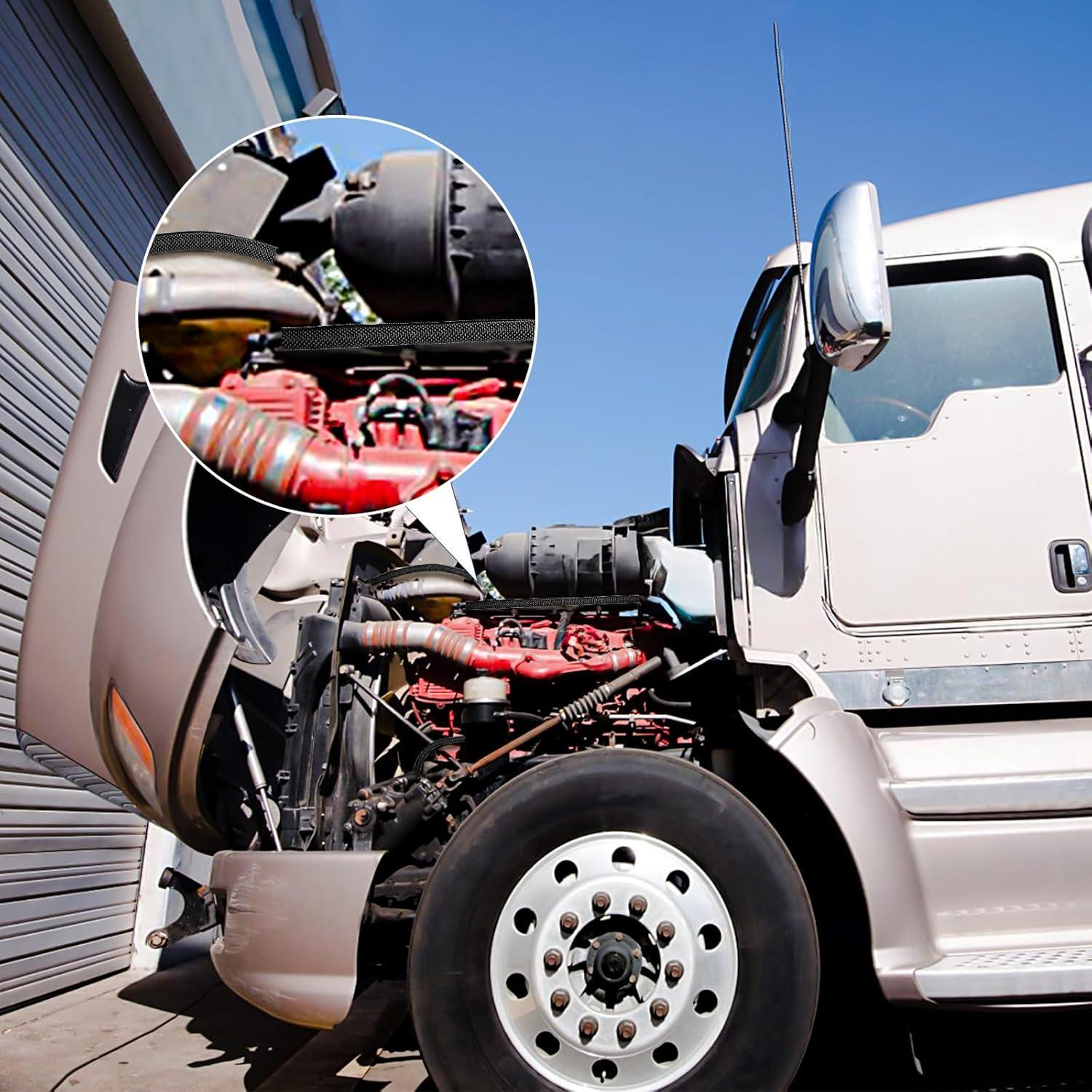 Manga de Gestión de Cables Automotriz 18FT Negro Resistente al Calor